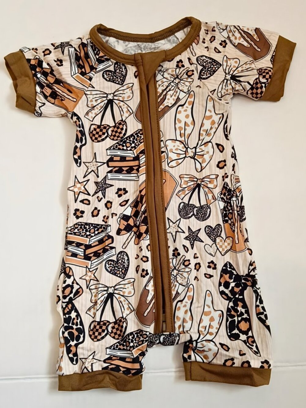 Newborn Bamboo Short Zippy Bundle (3) | Boutique Baby Pajamas | Soft & Stretchy - Picture 3 of 6